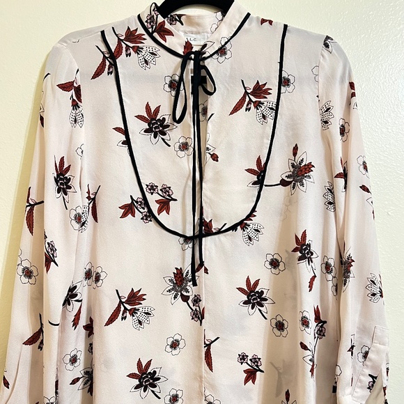 ALC Walker silk blouse with velvet tie neck - Picture 4 of 6